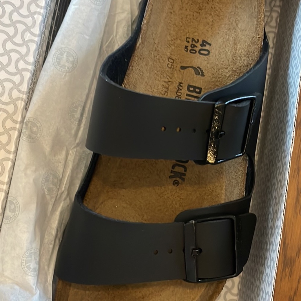 Birkenstock Arizona, Black Leather